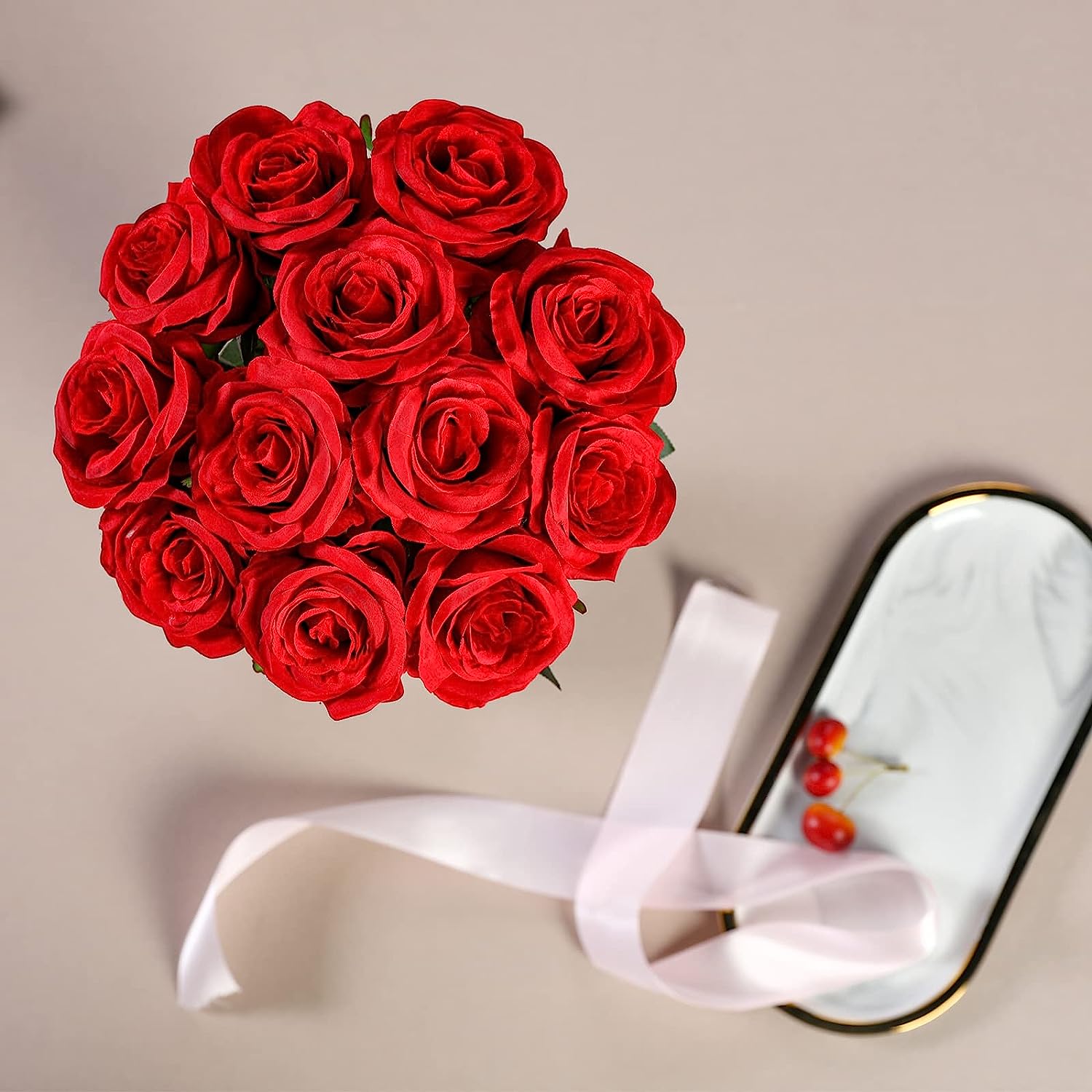 12 Buah Buket Mawar Merah Buat - Florist Supply Bulk ulasan dan harga