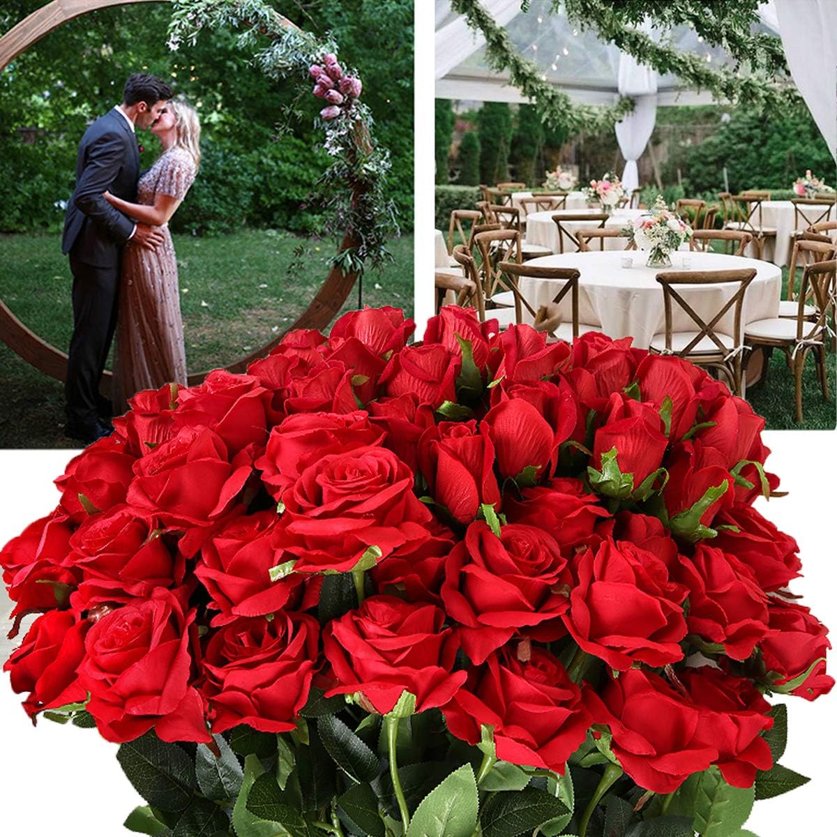 12 Buah Buket Mawar Merah Buat - Florist Supply Bulk ulasan dan harga