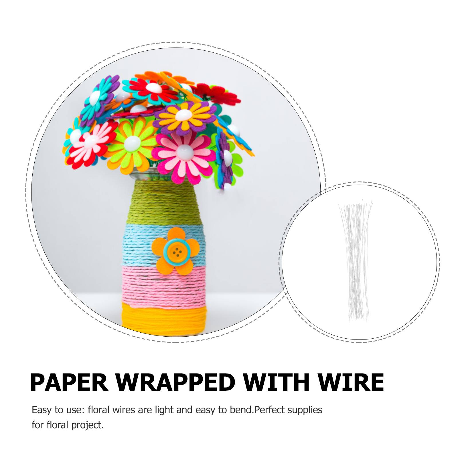 50 Buah Kabel Batang Bunga Bes - Florist Supply Bulk ulasan dan harga